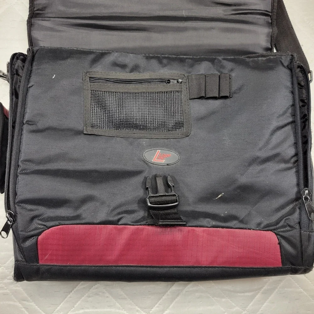 Logo Inc. Virginia Tech Hokies black & burgundy laptop / briefcase